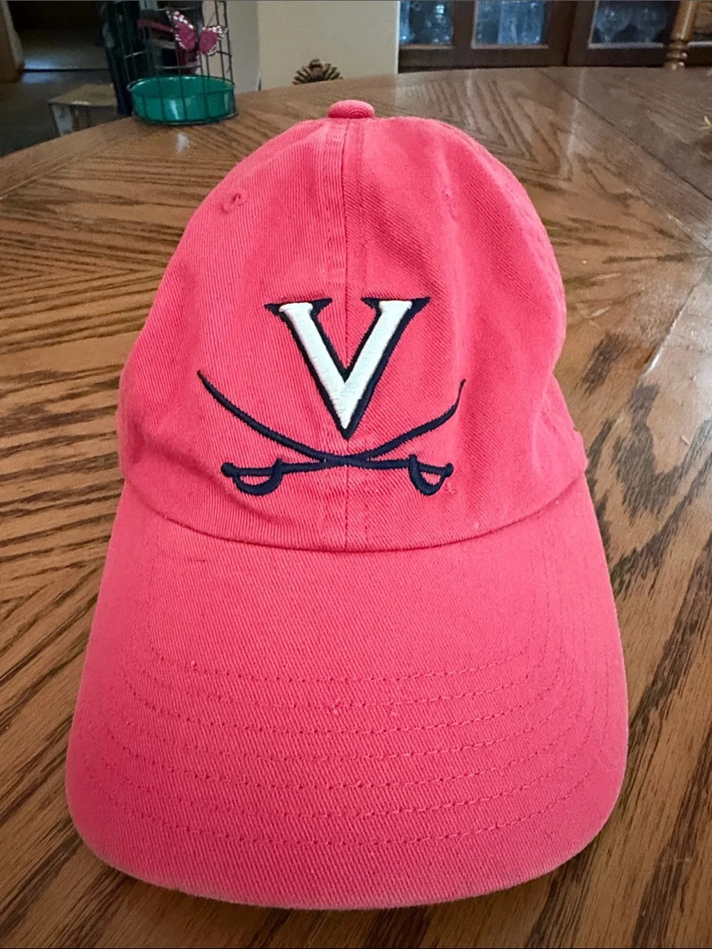 47 Kids Virginia Cavaliers Pink Baseball Cap with Navy & White Logo